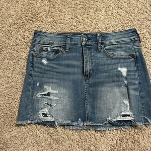 American eagle mini denim skirt